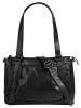 SPIKES & SPARROW Handtasche echt Leder in schwarz