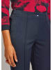 MADELEINE Slim Fit Stretchhose mit Biesen in marine