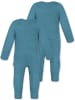 Normani Outdoor Sports Normani Outdoor Sports 2er Pack Baby Merino Strampler „Waverly" in Blau