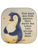 Mr. & Mrs. Panda Tassenuntersetzer Pinguin Diät Design mit Spruch in Weiß