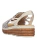 rieker Sandalen in Blau/Beige
