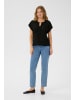 Kaffe Kurzarm-Bluse KAtio Regular fit in Black Deep