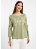 ELBSAND Langarm T-Shirt Ingiara in Green Leaf