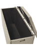 Beliani Truhe MODENA in Naturfarben/Grau/Beige - (W) 126 x (H) 63 x (L) 46 cm