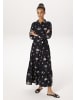 Aniston CASUAL Maxikleid in schwarz-beige