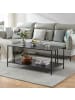 en.casa Couchtisch Kumlinge in Schwarz (H)47cm (B)110cm (T)55cm