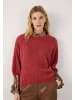 More & More zeitloser, weiter Pullover, längerer Halbarm in samba orange