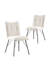 B&D Home 2er-Set: Esszimmerstuhl NELE in Creme - (B)49 x (H)85 x (T)61,5 cm