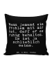 Mr. & Mrs. Panda Dekokissen Wenn jemand ein Problem... mit Spruch in Schwarz