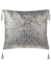 Beliani 2er-Set Dekokissen YARINA in Silber/Gold