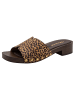 Tamaris Pantolette in COGNAC LEOPARD