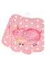 Mr. & Mrs. Panda Topflappen Einhorn Schwein ohne Spruch in Rot Pastell