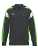 erima Herren Trainingsjacke mit Kapuze in schwarz/green gecko