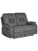 Beliani 2-Sitzer Sofa BERGEN in Grau/Schwarz - (W) 149 x (H) 101 x (L) 72 cm