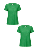 JACQUELINE de YONG Shirt 2er-Set Kurzarm Rundhals T-Shirt in Grün-2