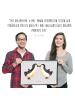 Mr. & Mrs. Panda Fußmatte Pinguin Liebe ohne Spruch in Grau Pastell