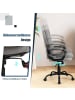 COSTWAY Ergonomischer Bürostuhl 50 x 45 x 104-114 cm in Grau