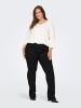 ONLY Carmakoma Flared fit jeans in Black 1