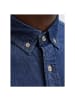 Jack & Jones Langarmhemd in Blue Denim