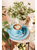 Seltmann Weiden 6er Set Teetassen mit Untertassen Liberty Pure Colors 140 ml in Lagoon Blue