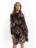 faina Kleid Mit Barockprint in Schwarz Orange Mehrfarbig