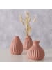 Boltze Keramikvase ESKO, handbemalt in Rosa, Ø 10 x (H) 13 cm