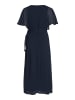 Vila Elegantes Wickelkleid mit Gürtel Maxi Long Dress VIRILLA in Blau-2