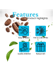 Intirilife Kaffeetasse Teetasse Keramik mit Holz Untersetzer 230 ml in Weiß
