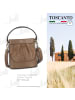 Toscanto Leder Umhängetasche Toscanto Tasche taupe, beige ca. 18cm
