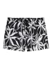 Marc O'Polo Badehose Woven in black/white cotton print