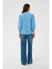 Kaffe Kurzarm-Bluse KAgabriela Regular fit in Azure Blue