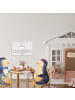 Mr. & Mrs. Panda Blechschild Pinguine Kuscheln mit Spruch in Grau Pastell