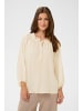 Cream Langarm-Bluse CROma Loose fit in Whisper White