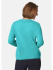 GOLDNER Kurzgröße:  Kaschmir-Strickjacke mit V-Ausschnitt in aqua