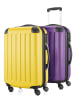 Hauptstadtkoffer Spree - Handgepäck 2er-Trolleyset in Gelb-Aubergine