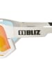 Bliz Sonnenbrille Fusion in matt white-smoke with red multi