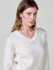 KOROSHI Women's jersey lace pointelle knit in weiß