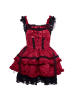 nelice Women Dress in Red Black