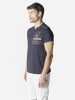 KOROSHI Henley-shirt baumwolle druck-emb nautisch in blau