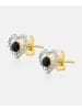 Diamant L'éternel Ohrstecker, mit Saphir, 375 Gelbgold