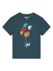wat? Apparel T-Shirt Balloon Spaceman in Petrol
