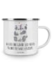 Mr. & Mrs. Panda Camping Emaille Tasse Kirchliche Trauung Liebe ... in Weiß