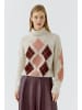 Oui Pullover in lt stone red