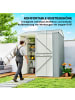 Outsunny Geräteschuppen in Grau 209L x 177B x 236H cm