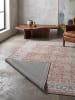 KADIMA DESIGN Kurzflor-Teppich waschbar VERNANTE Rosetten Wohnzimmer in Terrakotta-Creme