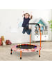 COSTWAY Trampolin mit Griff & LED 3-6 Jahre in Orange