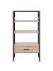 Beliani Bücherregal KEENE in Braun/Schwarz - (W) 56 x (H) 101 x (L) 51 cm