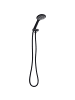Beliani Wannenarmaturen TARMA in Schwarz - (W) 12 x (H) 25 x (L) 3 cm