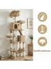 Feandrea Katzenbaum Clawfy in Braun - (B)48.5 x (H)203.5 x (T)59 cm