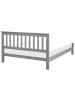 Beliani Doppelbett MAYENNE in Grau - (W) 149 x (H) 88 x (L) 208 cm